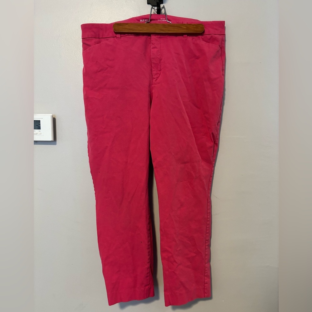 Old Navy Pink Skinny Dress Pants